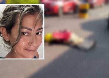 Mulher cai de motocicleta e tem cabeça esmagada por ônibus em Manaus