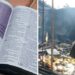 Após perder tudo em casa incendiada, mulher encontra Bíblia intacta em um dos cômodos consumidos pelo fogo