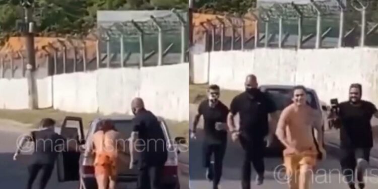 Whindersson Nunes aparece em Manaus empurrando carro na Avenida do Turismo