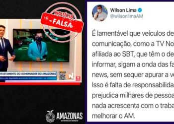 Filiada do SBT no Amazonas solta nota de esclarecimento após fake news sobre Wilson Lima