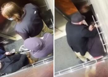 Homem apanha de idoso dentro de elevador após tirar a máscara e tossir de propósito; assista o vídeo