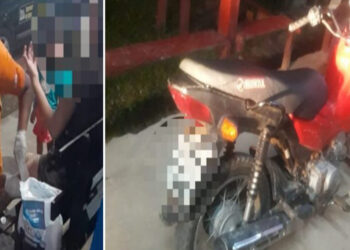 Homem é preso após derrubar ex-esposa e filha de 2 anos de motocicleta no AM