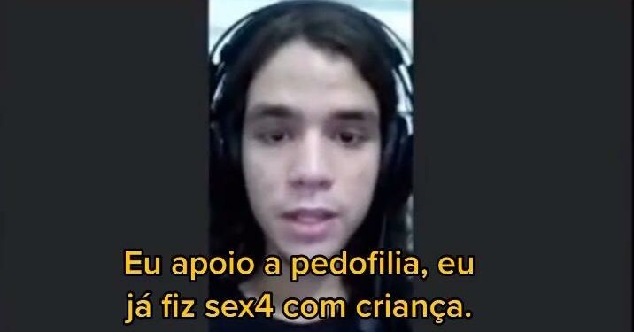 Adolescente confessa apoiar pedofilia e afirma que já estuprou crianças