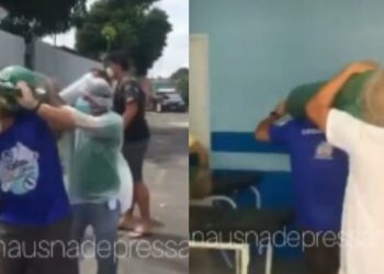 Vídeo mostra o desespero de familiares de pacientes da covid-19 em Manaus com a chegada de oxigênio
