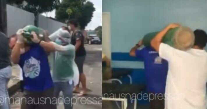 Vídeo mostra o desespero de familiares de pacientes da covid-19 em Manaus com a chegada de oxigênio