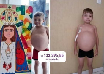 Menino que vende telas religiosas para custear hemodiálise ganha vaquinha e consegue arrecadar R$ 133 mil