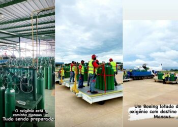 Gusttavo Lima manda um avião lotado de cilindros de oxigênio para Manaus