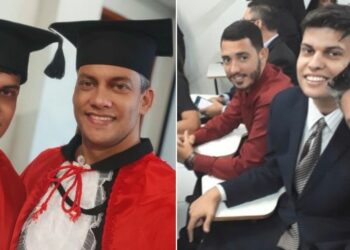Para apoiar filho autista, pai entra na faculdade junto com ele e os dois se formam em Direito