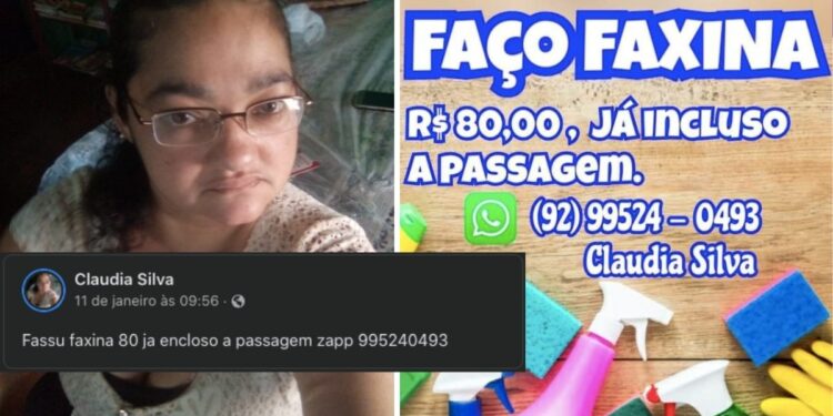 Diarista do AM que foi criticada por anúncio com erros, recebe arte de seguidores e ofertas de trabalho