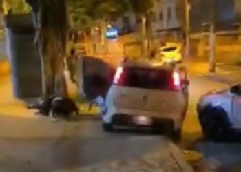 Imagens fortes! Carro desgovernado atropela grupo de pedestres