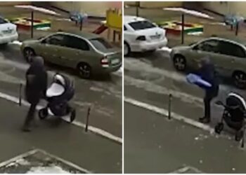 Imagens fortes! Homem se joga de 17º andar, cai em cima de recém-nascido e os dois morrem