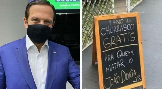 Comerciante é preso após oferecer churrasco para quem matar João Doria