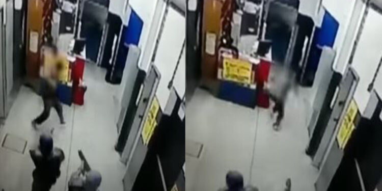 Criminoso morre durante assalto a hipermercado