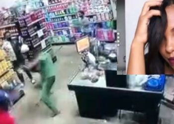 Vídeo: cliente reage a assalto em mercado e operadora de caixa é morta