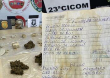 Pai de santo envolvido com o tráfico em Manaus, é preso com drogas e caderno com ‘feitiços’ contra PMs