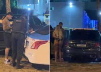 Funkeiro PK Delas é detido após ser flagrado com duas mulheres nuas em via pública