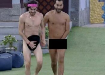 Fiuk e Gil ficam pelados, se beijam e pulam na piscina após voltarem de paredão do BBB21; Veja o vídeo