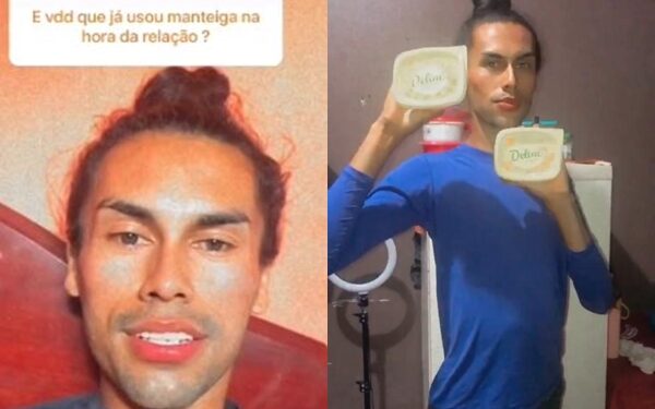 Blogueiro amazonense causa polêmica ao revelar que usou manteiga na hora do sexo