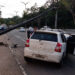 Jovem dorme ao volante e bate veículo contra poste na zona Oeste de Manaus