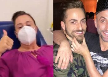Claudia Raia doa sangue para Paulo Gustavo, internado por complicações da Covid-19