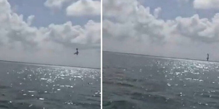 Revelação do sexo de bebê termina com queda de avião no mar e morte de duas pessoas; assista o vídeo