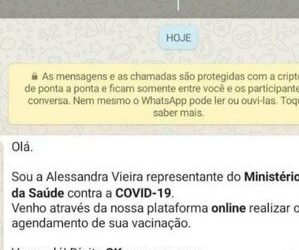 Alerta: Golpistas usam Ministério da Saúde para fazer clonagem de Whatsapp