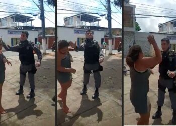 Em Manaus, mulher leva tapa de policial durante abordagem na Zona Leste
