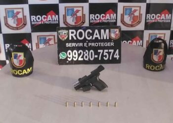 Com arma na cintura e tentando fugir da PM, jovem é preso no Alvorada