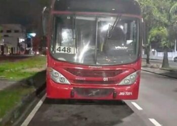 Criminosos armados com faca e arma de fogo tocam o terror em ônibus da linha 448 em Manaus