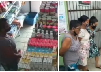 Trio de mulheres é preso por furtar mercadinho e esconder alimentos na calcinha