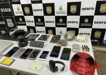 Criminosos de alta periculosidade é preso em Manaus; drogas, armas e tornozeleira rompida