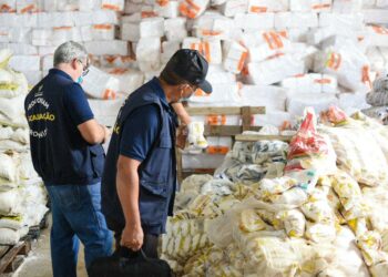 Procon apreende duas toneladas de sal com embalagens violadas em distribuidora na Max Teixeira