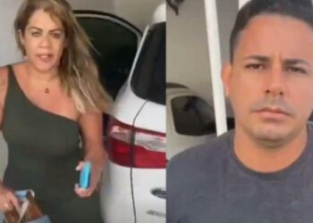 Mulher tenta fugir do motel após marido flagrá-la com amante; assista