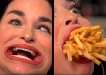 TikToker vai para o Guinness como a maior boca do mundo