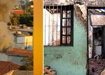 Três crianças morrem carbonizadas durante incêndio em residência