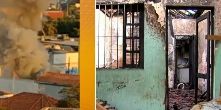 Três crianças morrem carbonizadas durante incêndio em residência