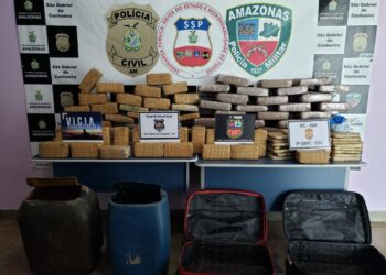Dupla é presa com 130 Kg de drogas no interior do Amazonas