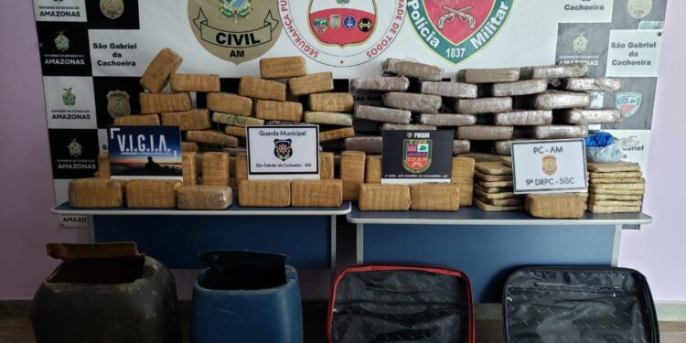 Dupla é presa com 130 Kg de drogas no interior do Amazonas