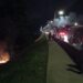 Mata é incendiada nas proximidades da ponte Rio Negro