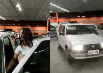 VÍDEO: Homem flagra esposa com ‘Ricardão’ em estacionamento de supermercado