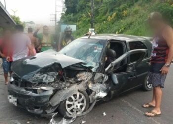 Embriaguez: Quatro pessoas ficam gravemente feridas em acidente na zona Norte de Manaus