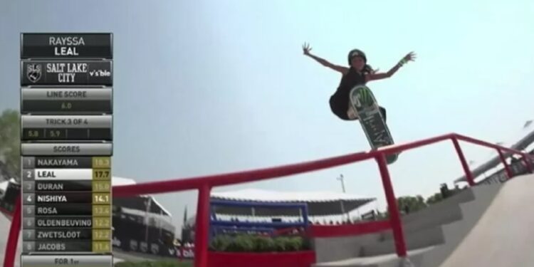 Rayssa Leal está na final da 1ª etapa do Mundial de Skate Street