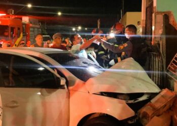 Motorista visivelmente embriagado causa acidente no Cidade Nova