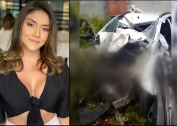 Jovem morre após namorado colidir veículo em muro, no Tarumã