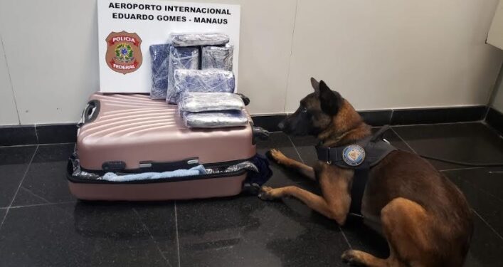 Homem jordaniano é preso com cerca de 10 Kg de droga no Aeroporto Eduardo Gomes
