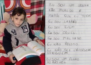 Mãe que matou filho e jogou corpo no rio o obrigava a escrever frases ofensivas