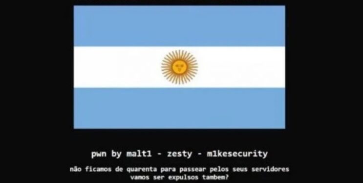Hackers invadem site da Anvisa e colocam bandeira da Argentina no ar