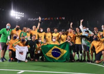 É penta! Brasil vence a Argentina e garante o ouro no futebol de 5, nas paralimpíadas