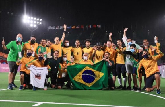 É penta! Brasil vence a Argentina e garante o ouro no futebol de 5, nas paralimpíadas