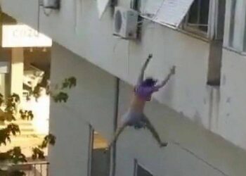 Jovem se joga do 3ºandar de um prédio para se livrar de traficantes sexuais